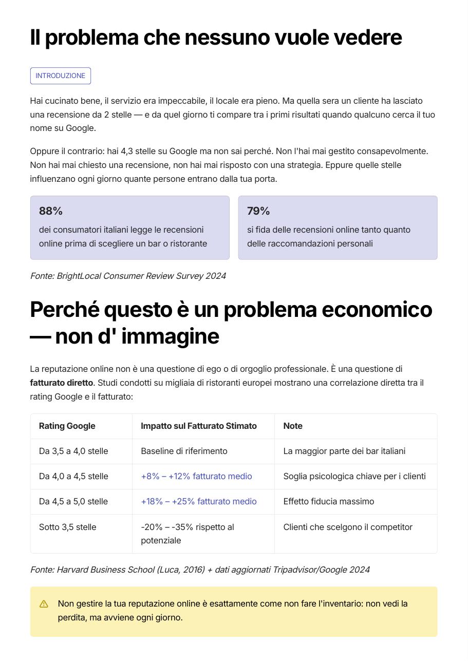Pagina Recensioni